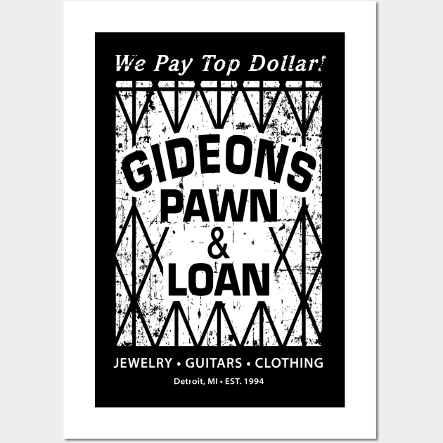 Gideon's Pawn & Loan Window Wall Art by SaltyCult